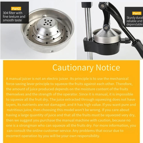 Cast Iron Home Citrus Press